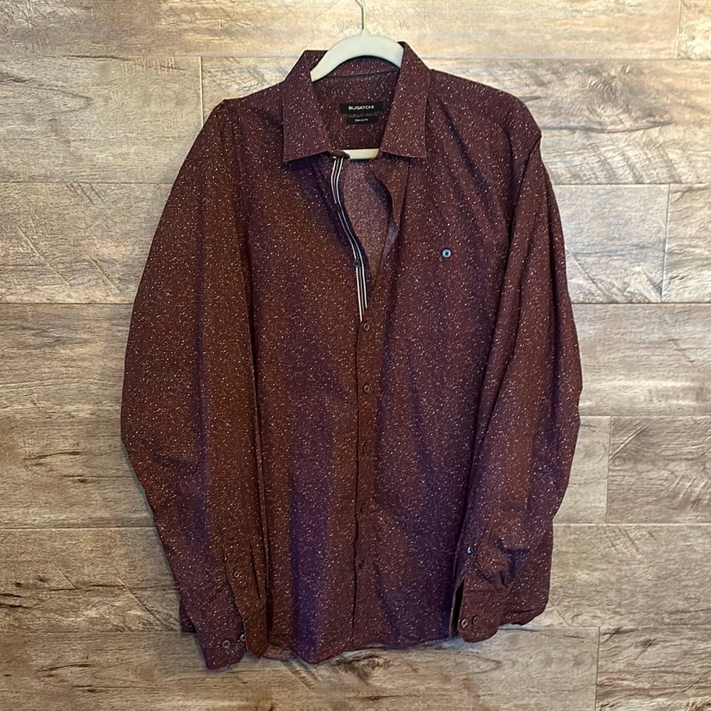 Bugatchi Classic Fit Abstract Print shirt XL